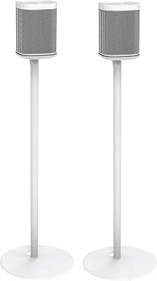 ynVISION.DESIGN Speaker Stands for Sonos One/One SL & Play:1, White, 2 Pack