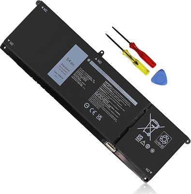 54Wh V6W33 Laptop Battery for Dell Inspiron 3511 3520 3515 3510 5510 5515 5518 5310 5635 5625 5630 Latitude 3320 3330 3420 3520 Vostro 3510 3511 3515 3525 5410 5620 5625,JGCCT N9XX1 MGCM5 XDY9K CFD72