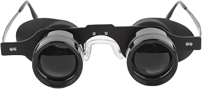 Dpofirs 10X HD Magnification Binoculars for Fishing Fully Multi Coated 90% Light Transmission Independent Eye Focus 360° Light Blocking Ergonomic Non Slip Frame w Neck Strap Case