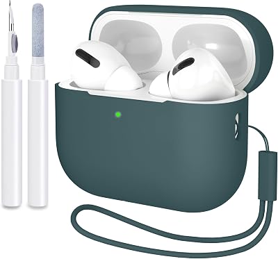 ATUAT for AirPods Pro 2 Case Cover with Lanyard(2022), Gray Blue