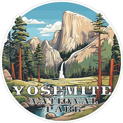 Yosemite National Park California Waterproof Vinyl Sticker 4 Inch Decal