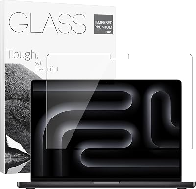 YongMai 9H Tempered Glass 16.2" Screen Protector for 2026 MacBook Pro 16 M5