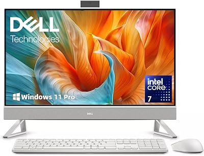 Dell 27 All-in-One Desktop, Core 7 Processor 150U, 16GB DDR5 RAM, 1TB SSD
