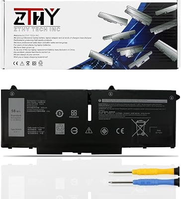 58Wh FK0VR 07KRV Laptop Battery Replacement for Dell Latitude 5330 5430