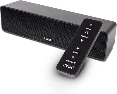 ZVOX AccuVoice AV100 Dialogue Clarifying Soundbar- 6 Levels of Voice Boost