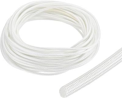 uxcell Insulation Cable Protector 2mm/0.08 Inch-15m/49 Feet White