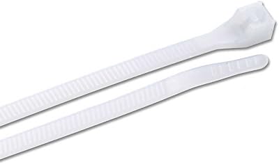 Ancor 199204 Cable Tie, Standard, 8", Natural, 25pc