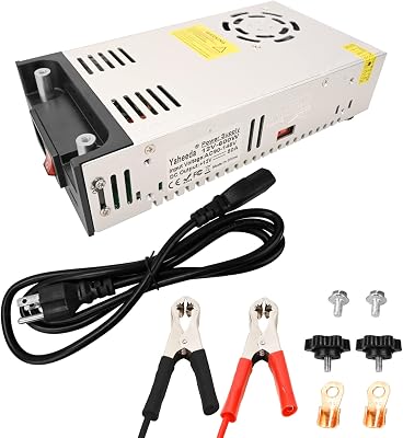Yaheeda New Version Converter, 110V AC to 12V DC Converter Power Supply 12V 600W 50A DC Switch Transformer for RV,Pump,LED Strip, LCD Monitor