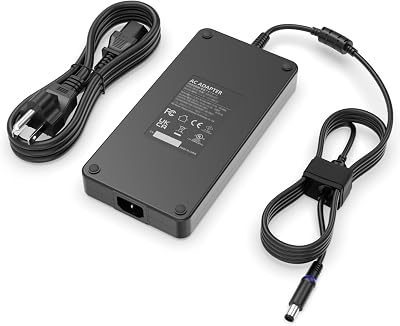 (UL Certified Safety) 240W Charger Fit for Alienware Laptop M17 M15 R3 R4 R2 R5 R6 R7,Fit for Dell G15 5530 5510 5520 5525 5515 5511 G16 7620 G5 G7 15 17 R2 R3 X15 M17X M14X Laptop Charger Power Cord