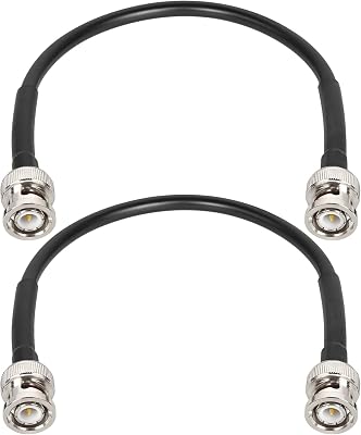 MOOKEERF BNC Male to BNC Male Coaxial Cable 50 ohm RG8X Coax Cable Ultra Low Loss BNC Jumper Cable for Antenna, RF Radio, Modem, Oscilloscope, Spectrum, Analyzer, Signal Generator (42.5FT)