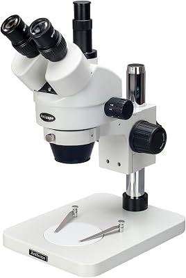 AmScope SM-1TSX Professional Trinocular Stereo Zoom Microscope, WH10x