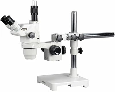 AmScope ZM-3TW3 Professional Trinocular Stereo Zoom Microscope, EW10x