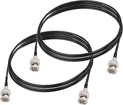 Superbat 3G/6G SDI Cable 6ft 75 Ohm BNC Jumper RG179 Thin Coaxial Cable for Camera Monitor Switcher,Support HD-SDI/3G-SDI/4K/8K Video Camera Wire (Black,2-Pack)