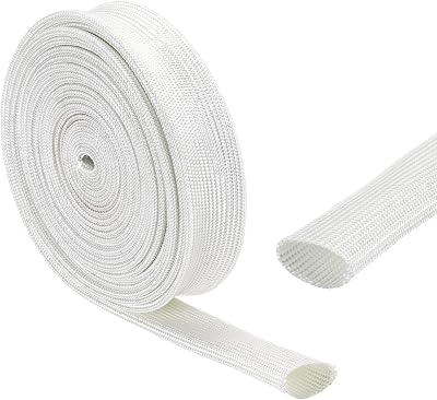 uxcell Insulation Cable Protector 18mm/0.71 Inch-5m/16 Feet White