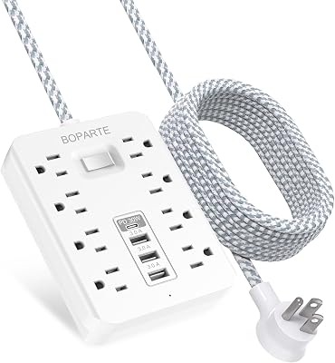 Surge Protector Power Strip 10 Ft, USB C Power Strip (PD 30W)