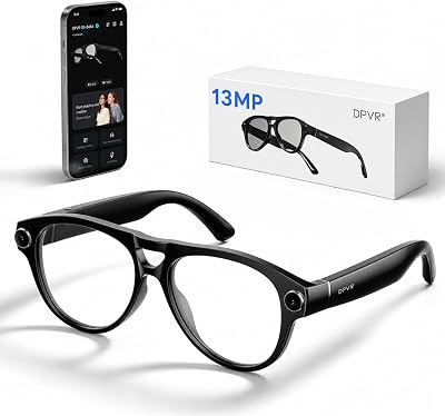 G5 AI Smart Glasses with Camera, 13MP Recording Glasses for Big Heads - XXL