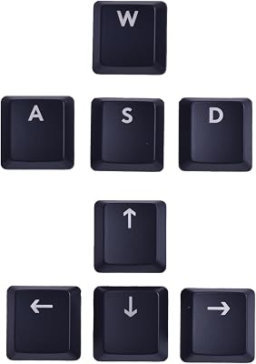 BestParts Black Backlit WASD Direction Keys Replacement for Logi G913 G915