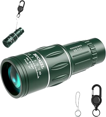 Compact Monocular Telescope Serves as a Stars Scope monocular for Adults, a Pocket Monocular for Hiking, an HD Monocular Scope for Hunting,and a Mini Monocular for Bird Watching & Concert.