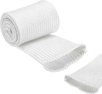 uxcell Insulation Cable Protector 50mm/1.97 Inch-1m/3 Feet White
