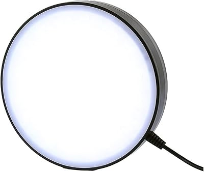 ZTBH Microscope Accessories Kit - Adjustable Brightness LED Ring Bottom Light Source - Eliminate Shadow Reflective - For Trinocular Stereo Microscope