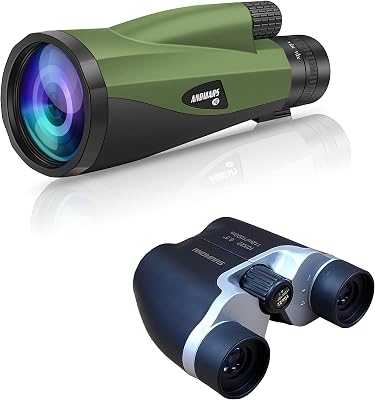 Andmars Zoom 10-30x60 Monocular and 10x22 Pocket Binocular