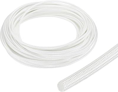uxcell Insulation Cable Protector 3mm/0.12 Inch-20m/66 Feet White