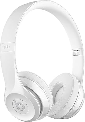 Beats Solo3 Wireless On-Ear Headphones Gloss White - Beats by Dr Dre (Renewed)