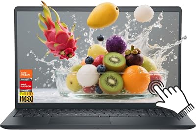 Dell Inspiron 15 3535 Touchscreen Laptop 15.6" FHD (1920x1080) IPS, 8 Cores AMD Ryzen 7 7730U Up to 4.5 Ghz, 16GB RAM 1TB SSD, AMD Radeon Graphics, SD Card Reader, Windows 11 (Renewed)