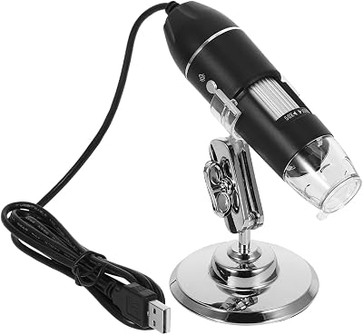 DOITOOL 1pc Portable USB Digital Microscope High Definition Magnification for Home Use Science Experiments and Repair Work Compatible Mobile Phones and Computers
