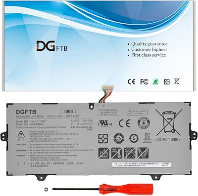 AA-PBTN4LR Laptop Battery for Samsung 9 Pro NP940X3M NP940X3M-K01US NP940X3M-K02US NP940X3N NP940X3N-K01 NP940X5M NP940X5M-X01US NP940X5N NP940X5N-X01US NT930SBE NT950SBE NT950SBV 15.4V 3530mAh/54Wh