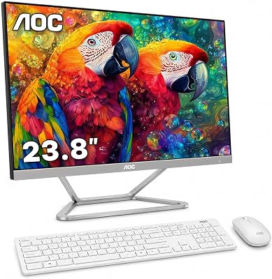 AOC 24" All-in-One Desktop Computer, 512GB SSD, AMD Ryzen 5, Windows 11