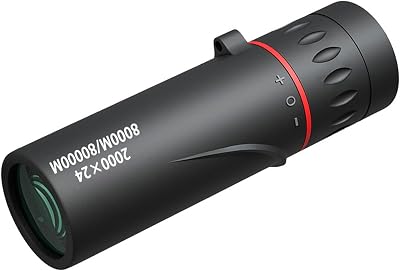 ZGUZMCMK 2000×24 Telescope Single Tube Model with Carrying Case, Accessory, Travel Telescope, Monocular for Outdoor Events