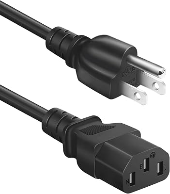 Amplifier Power Cord for ION Pathfinder, Monster Rockin Roller, Job Rocker, ION Block Rocker, Universal 3 Prong AC Power Cable Replacement 3 Ft