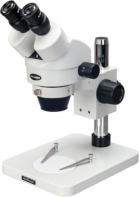 AmScope SM-1BSX Professional Binocular Stereo Zoom Microscope, WH10x