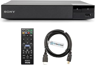 Region Free Blu-ray Player Compatible with Sony BDP-S1700 Multi Region Code Free | Blu-ray Regions A, B, C | DVD Regions 0-8 with Dynastar 6FT HDMI Bundle