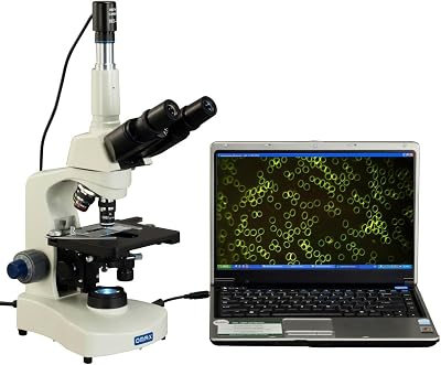 OMAX M8311-A191-C02 2000X Trinocular Compound Siedentopf LED