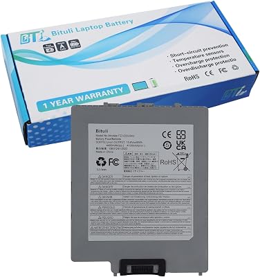 Bituli FZ-VZSU84U FZ-VZSU84AU Laptop Battery Replacement for Panasonic Toughpad FZ-G1 Series FZ-G1AABDXER FZ-VZSU84A2K FZ-VZSU84A2R FZ-VZSU84A2U FZ-VZSU84AK FZ-VZSU84AR FZ-VZSU84K FZ-VZSU89U