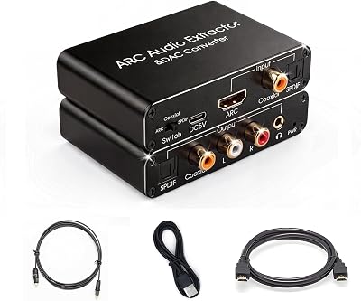 HDMI ARC Audio Extractor for HDTV,Supports Switching Audio Output