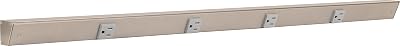 Task Lighting APT Angled Power Strip 36 inch, 4 Receptacles, Satin Nickel