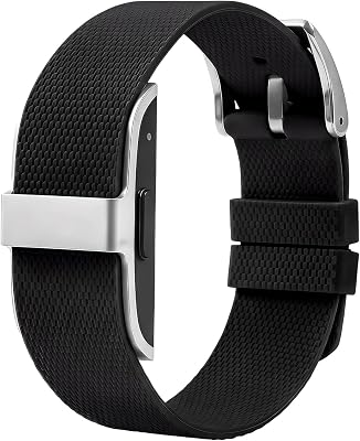 BlackPro Silicone Band Compatible with Hume Band Replacement, Soft Adjustable Wristband for Secure Daily Wear Men Women (Black)