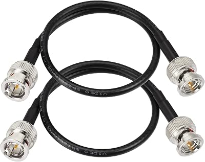 Superbat 3G/6G HD-SDI Cable 1ft BNC Cable 75 Ohm Thin Short SDI Jumper Belden 1855A Supports 3G-SDI/6G-SDI/4K/8K Camera Recorder Precision SDI Video Cables (2pcs)