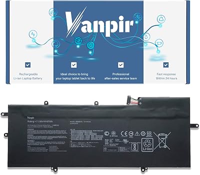 VANPIR C31N1538 Laptop Battery 11.55V 57Wh 4940mAh Compatible with ZenBook Q324UA UX360UA UX360UA-C4010T UX360UAK Series 0B200-02080000