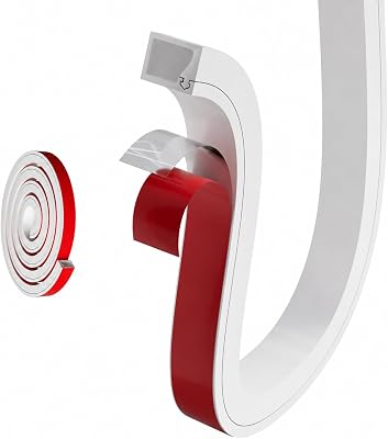 78" Flexible Cord Hider Wall for Mounted TV Single Wire, Side Buckle Square Wall Cable Hider Hiding Wires Along Wall, Selfadhesive Silicone Electical Cord Cover (White)