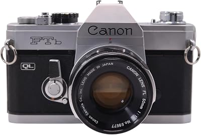 Canon FTb-QL Manual Focus SLR Camera With Canon 50mm f/1.8 FL Lens (Renewed)