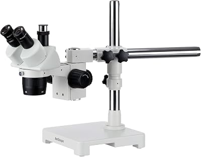 AmScope SW-3T24Y Trinocular Stereo Microscope, WH10x Eyepieces