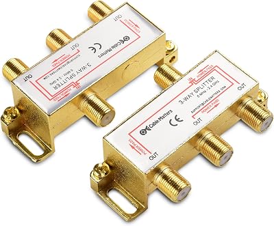 Cable Matters 2-Pack 2.4 GHz 3 Way Coaxial Cable Splitter