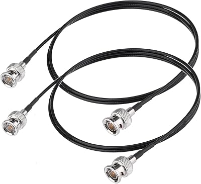 Superbat 3G/6G SDI Cable 3ft 75 Ohm BNC Jumper RG179 Thin Coaxial Cable for Camera Monitor Switcher,Supports HD-SDI/3G-SDI/4K/8K Video Jumper (Black,2-Pack)