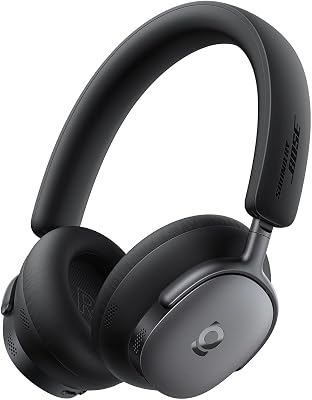 Baseus Inspire XH1 Adaptive Active Noise Cancelling Headphones, Sound by Bose, Dolby Audio, Premium Real-Time Adaptive ANC, Adaptive Tuning Rich Sound, Hi-Res Audio, 100H Playtime - Cosmic Black