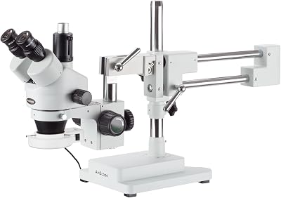 AmScope SM-4T-56S Professional Trinocular Stereo Zoom Microscope, WH10x