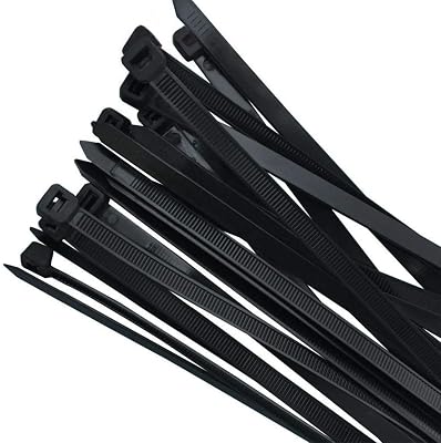 8"cable ties Black 500 per pack With 50 Pounds Tensile Strength